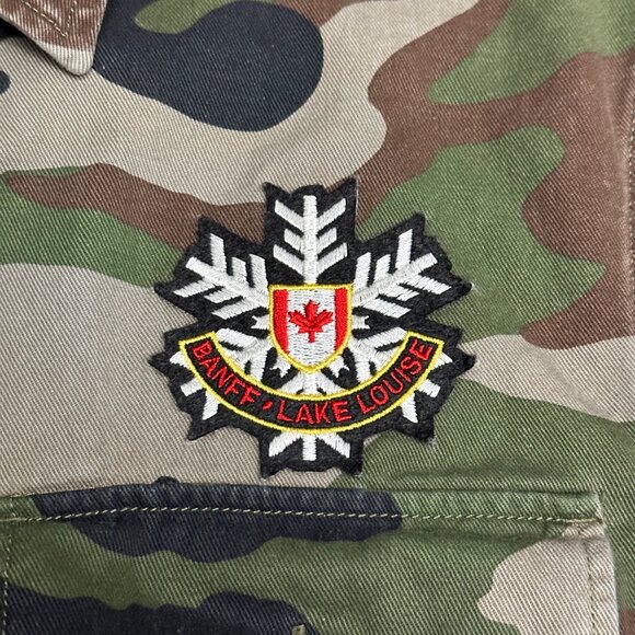 Denim & Supply Ralph Lauren Canada Patch Men's Camo Button-Up Shirt - Size Small - Picture 4 of 11